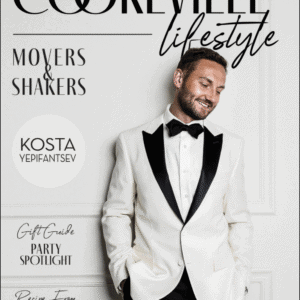 Man in tuxedo smiling, showcasing style and sophistication for Upper Cumberland Lifestyle.