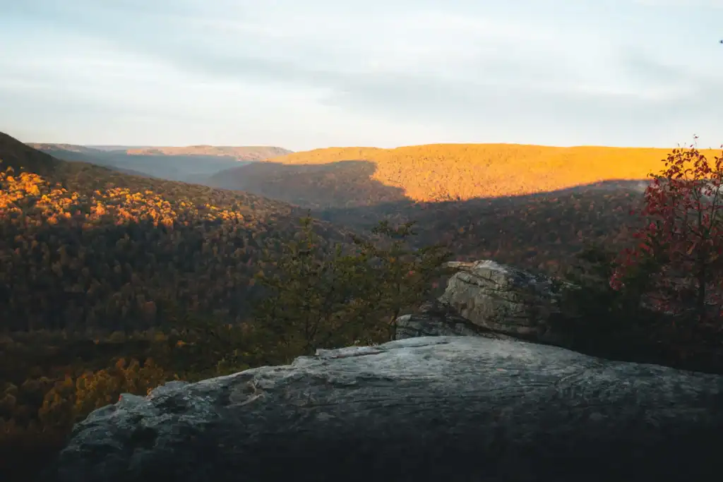 overlook of virgin falls valley
