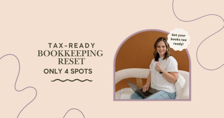 Tax-ready bookkeeping reset with limited spots available for small businesses.